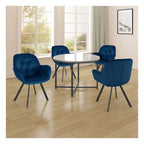 Elli Velvet Dining Armchair (Pack of 2), view 9