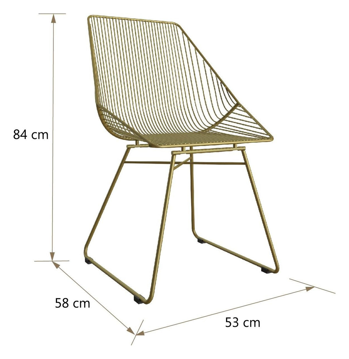 Ellis Accent Dining Chair Metal, view 7