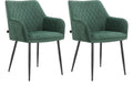 Elvira Dining Chair In Velvet (Pack Of 2)