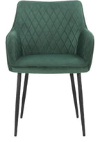 Elvira Dining Chair In Velvet (Pack Of 2), view 4