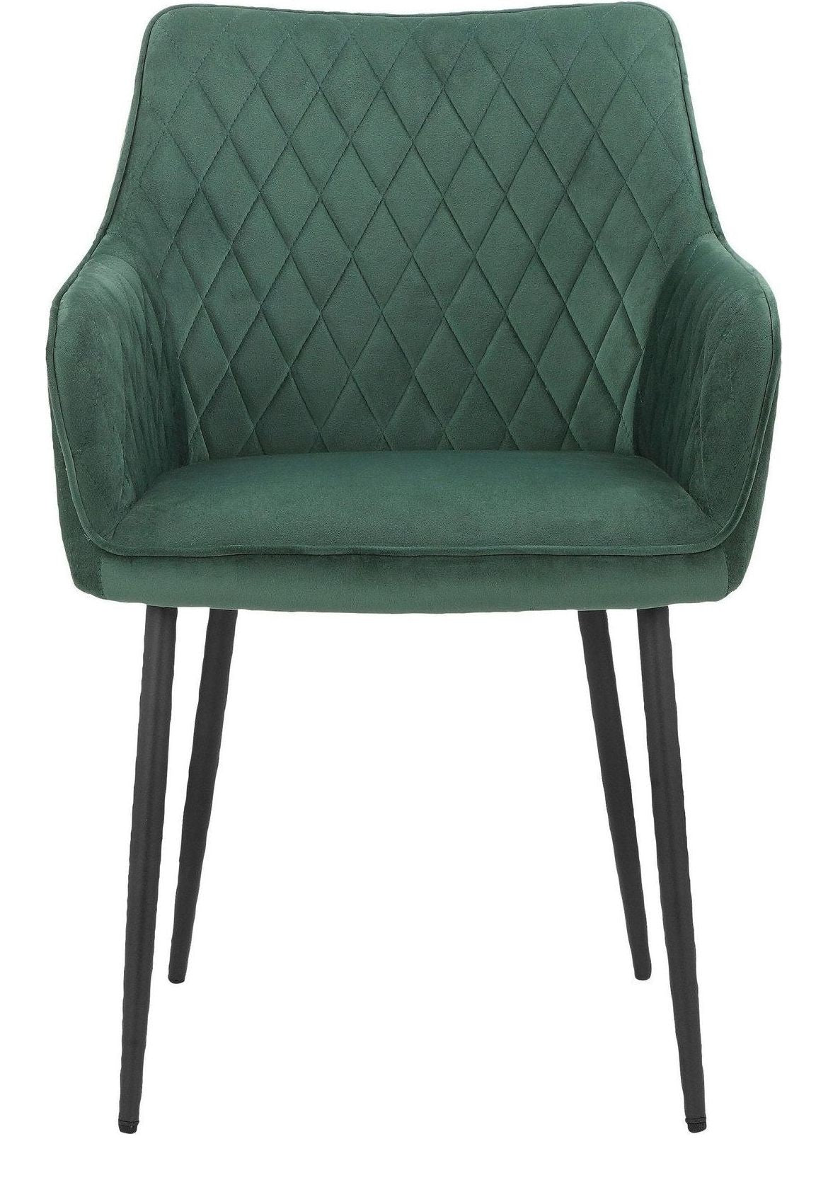 Elvira Dining Chair In Velvet (Pack Of 2), view 4