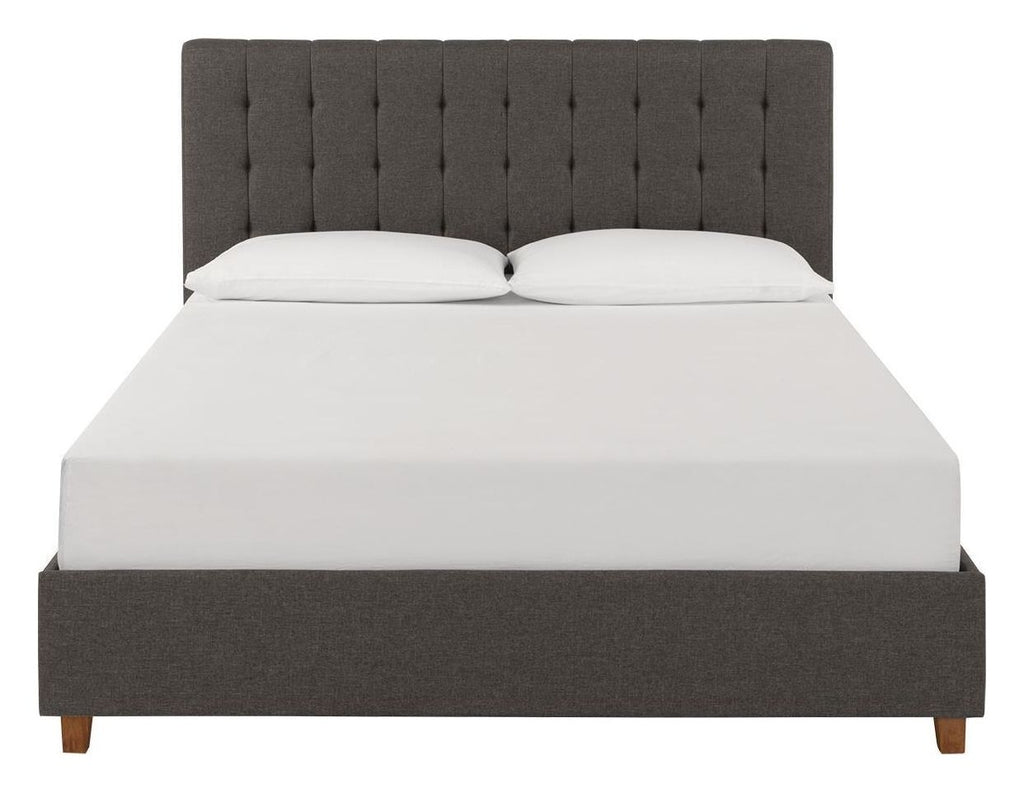 Emily Upholstered Linen Bed, view 4