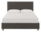 Emily Upholstered Linen Bed, view 4