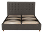 Emily Upholstered Linen Bed, view 8