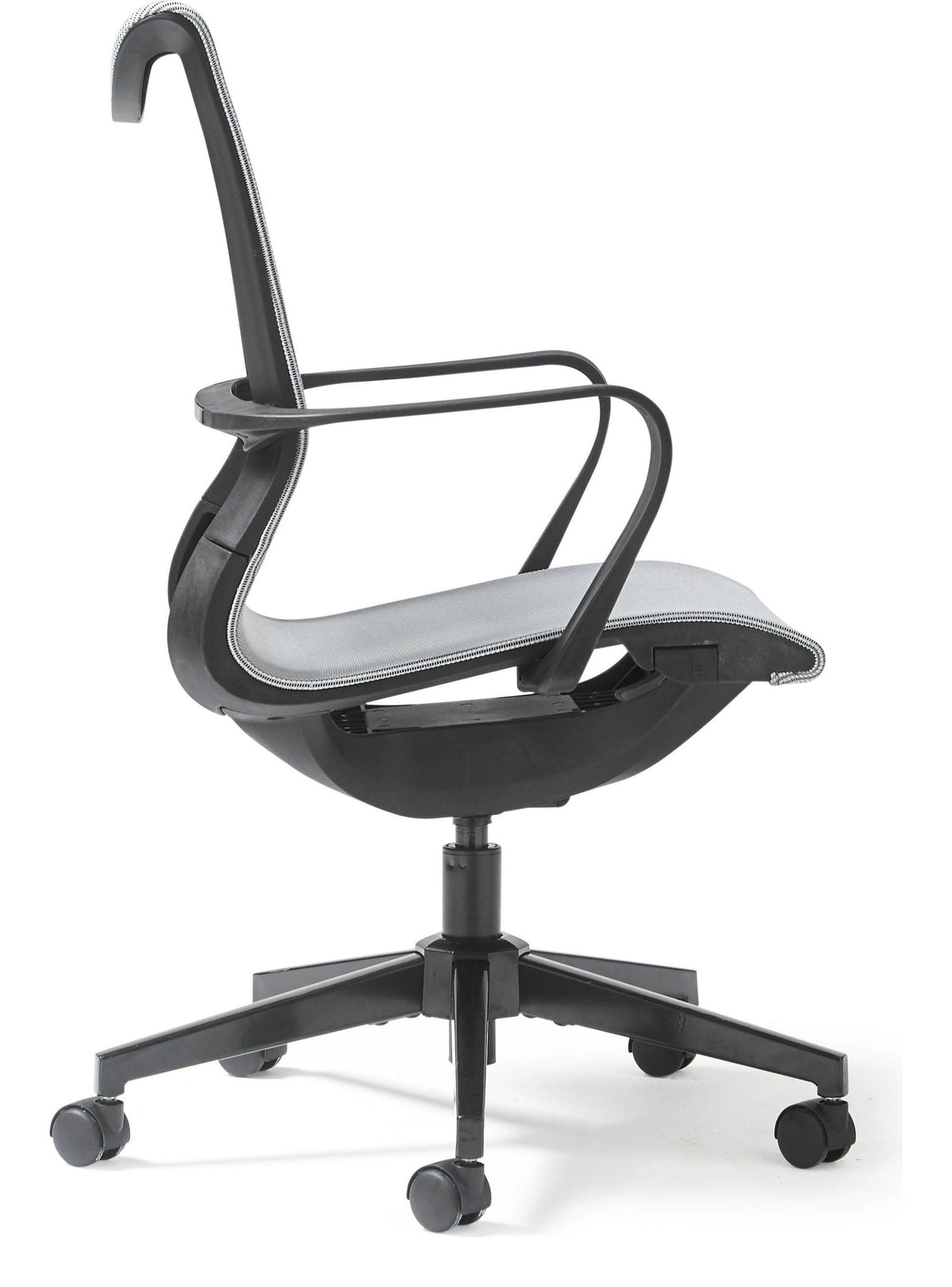 Endura Mesh Task Chair in grey from the side