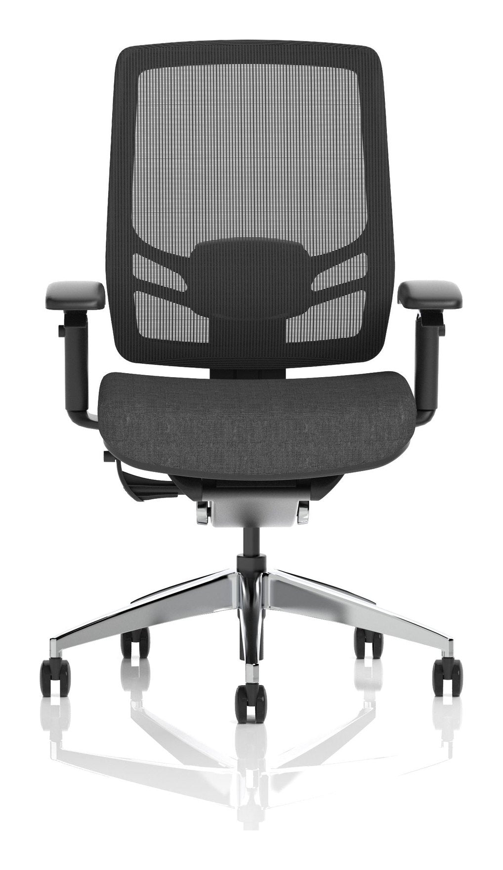 Ergo Click Fabric Seat Ergonomic Posture Chair, no headrest, another view 1