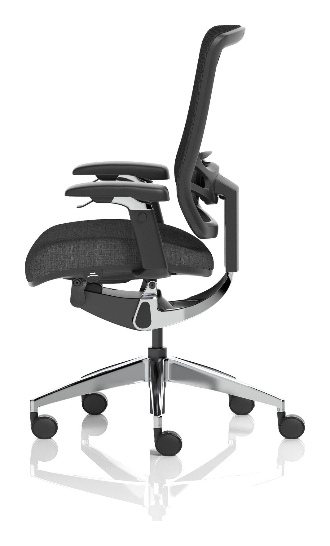 Ergo Click Fabric Seat Ergonomic Posture Chair, no headrest, another view 3