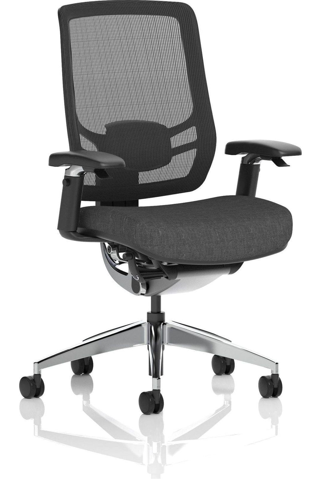 Ergo Click Fabric Seat Ergonomic Posture Chair, no headrest