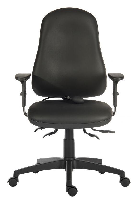 Ergo Comfort Air PU Operator Chair in black, view 4