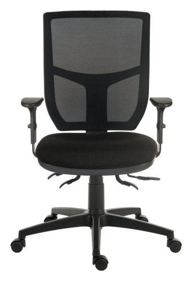 Ergo Comfort Mesh Operator Chair in black, view 4