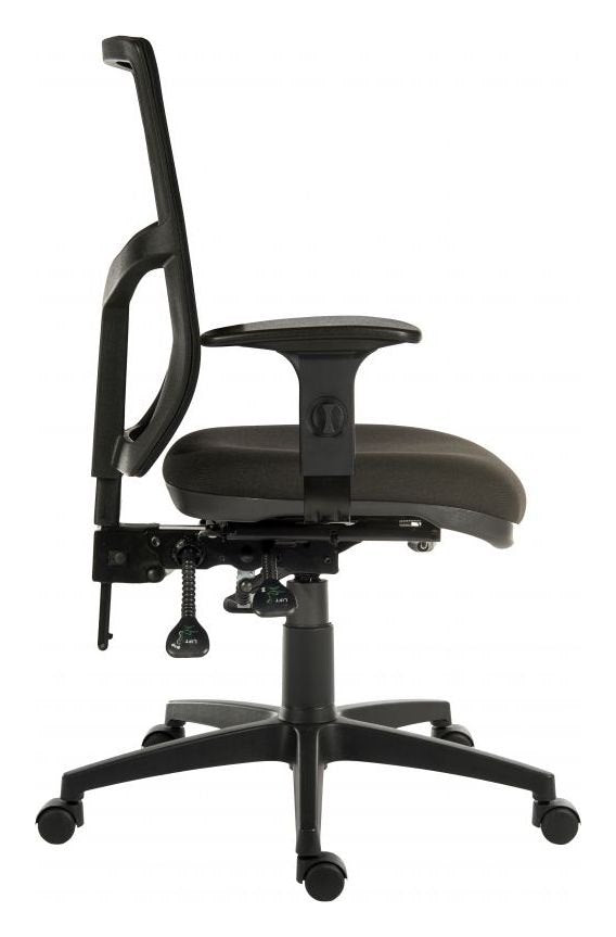 Ergo Comfort Mesh Operator Chair in black, view 5