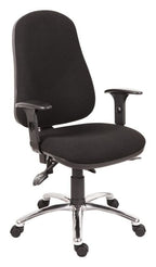 Ergo Comfort Steel Operator Chair in black, view 2