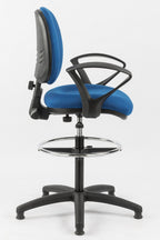 Ergo Line Fabric Draughtsman Chair, view 6