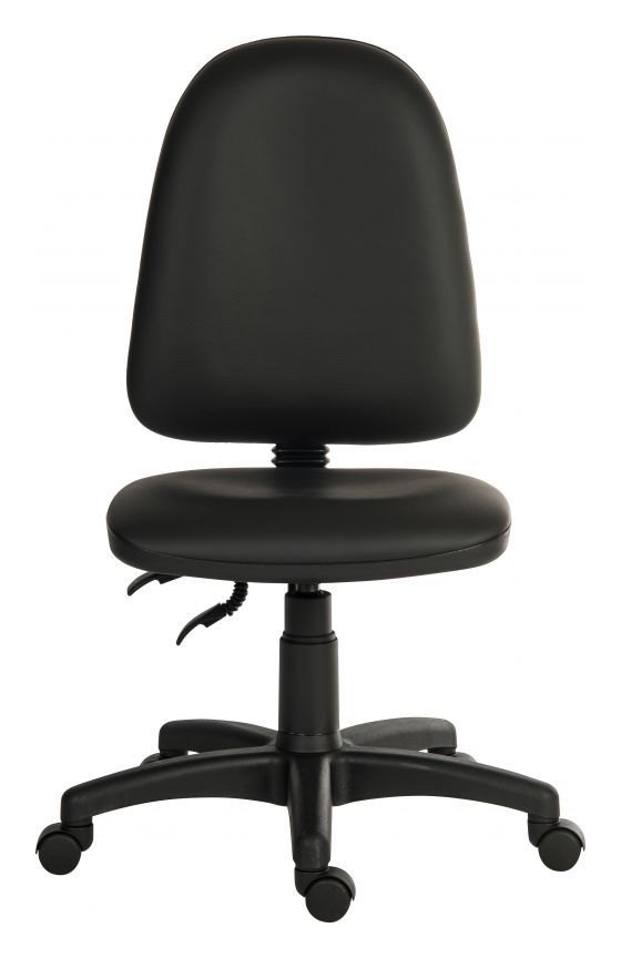 Ergo Twin PU Operator Chair in black, view 2