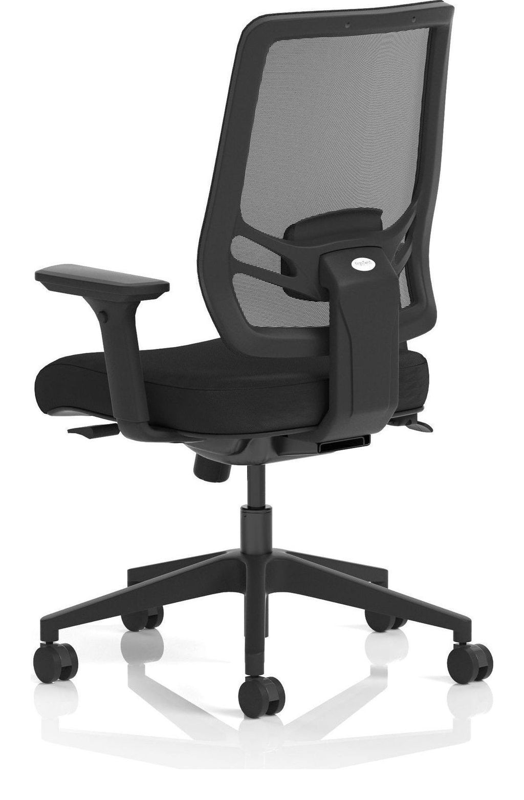 Ergo Twist Fabric Seat Ergonomic Task Chair, no headrest, another view 4