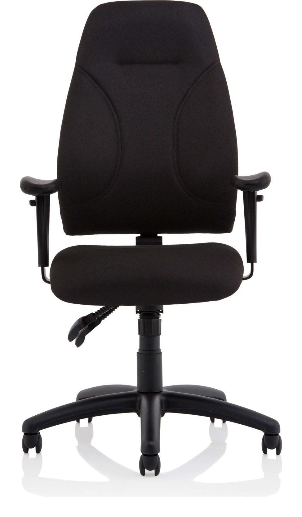 Esme High Back Task Operator Chair, black fabric, another view 1