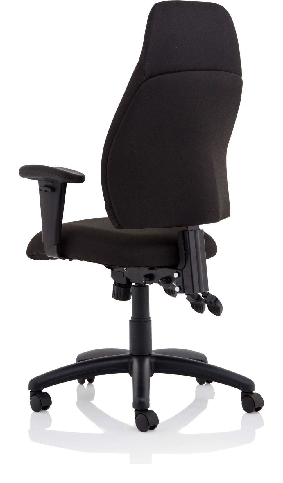 Esme High Back Task Operator Chair, black fabric, another view 4