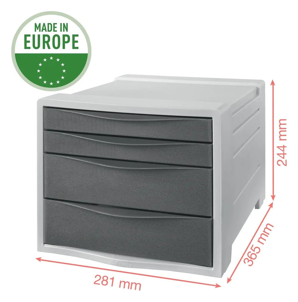 Esselte Colour'Breeze Drawer Cabinet, 4 Drawers, view 2
