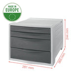 Esselte Colour'Breeze Drawer Cabinet, 4 Drawers, view 2