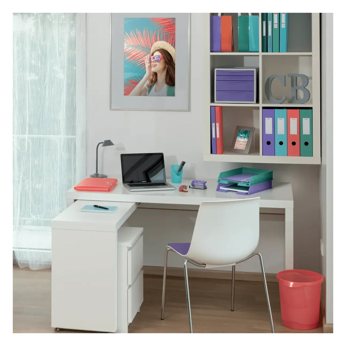 Esselte Colour'Breeze Drawer Cabinet, 4 Drawers, view 3