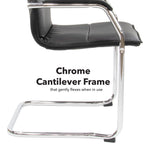 Essen Leather Stacking Visitor Chair detail