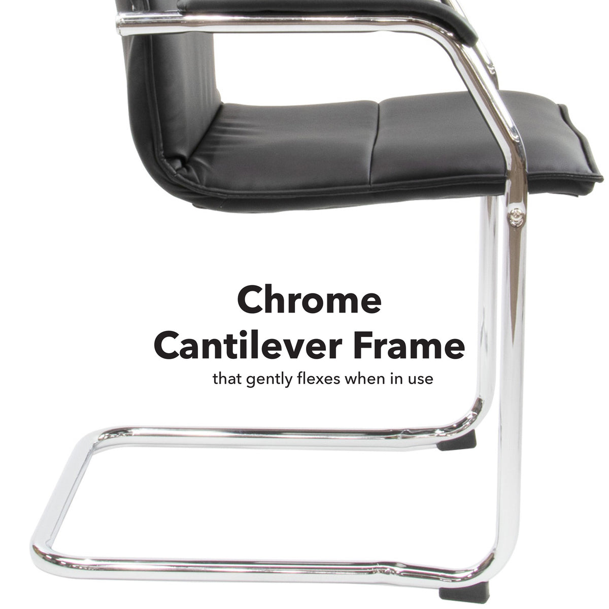 Essen Leather Stacking Visitor Chair detail