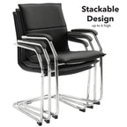 Essen Leather Stacking Visitor Chair detail