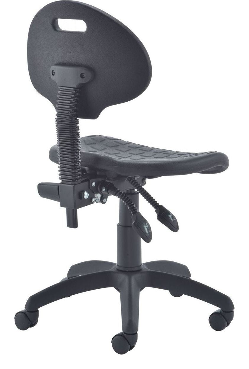 Factory Chair 2 Lever from the back at an angle