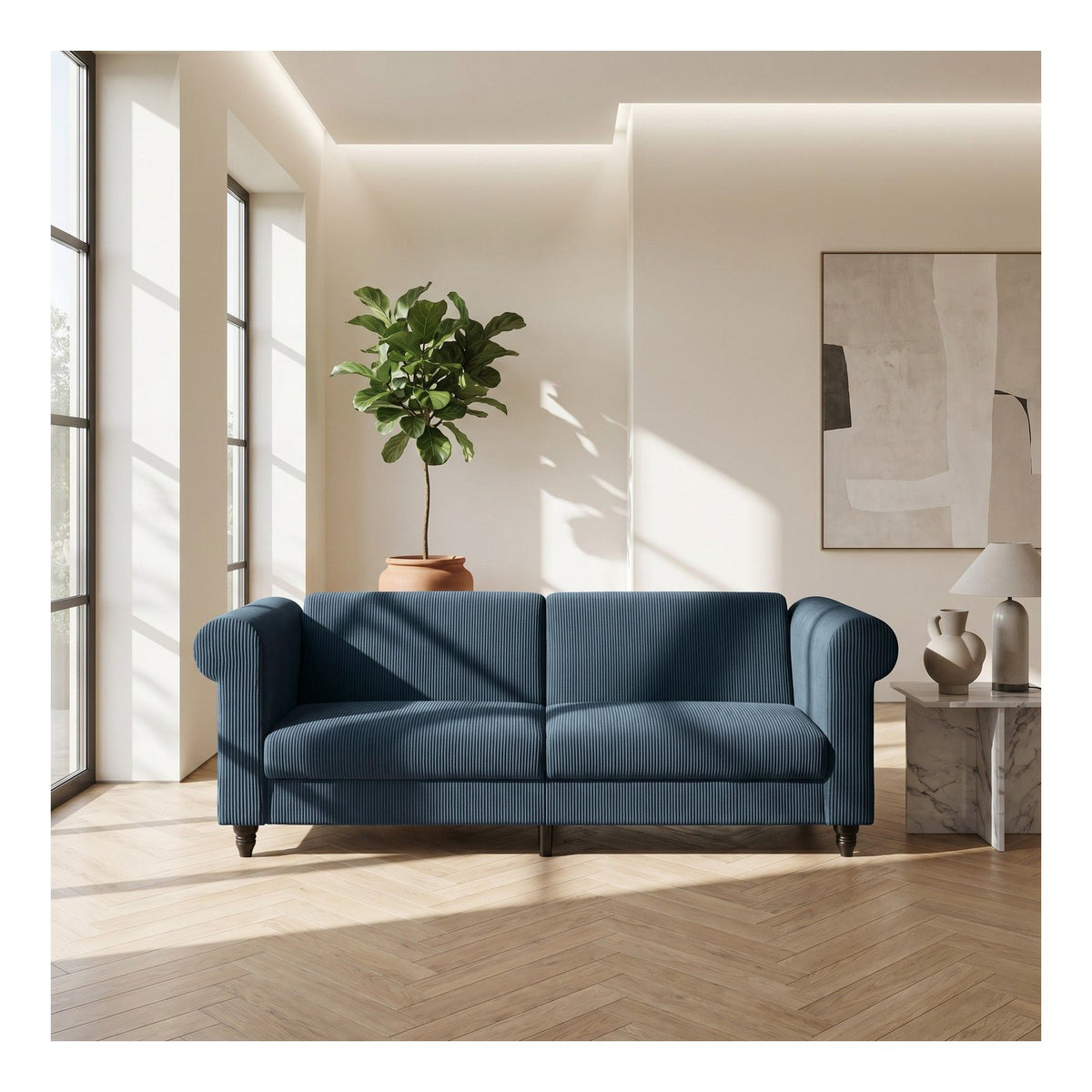 Felix 3 Seater Sofa Bed Corduroy, view 3