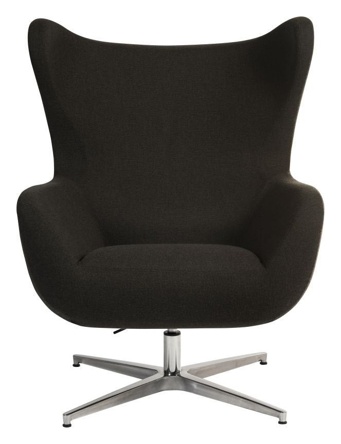 Fjord Nest Lounge Chair in carbon, view 2