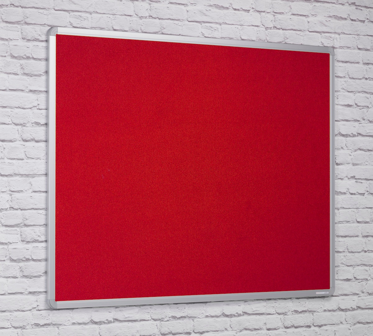 FlameShield Aluminium Framed Noticeboard in Red
