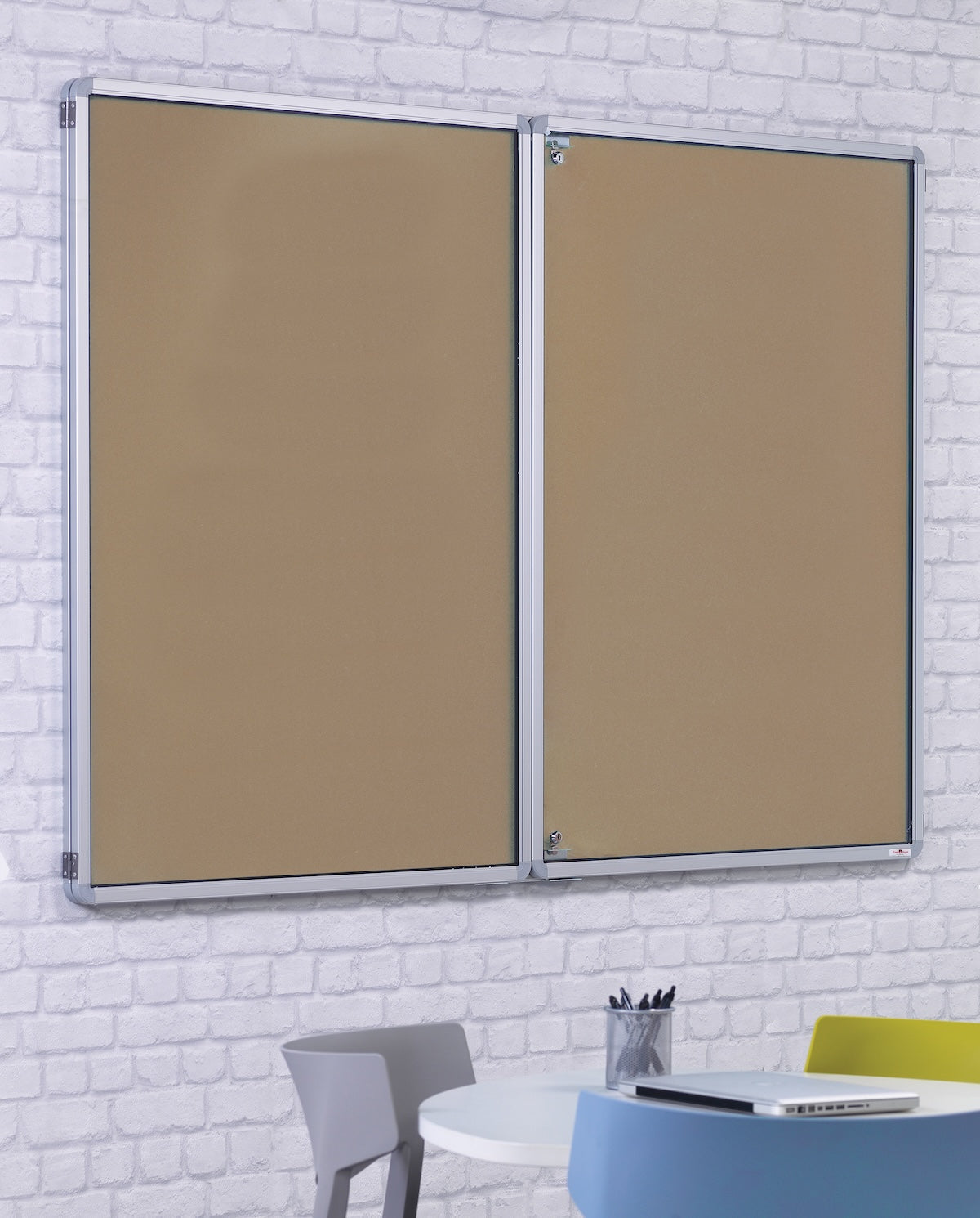 FlameShield Tamperproof Side Hinged Noticeboard