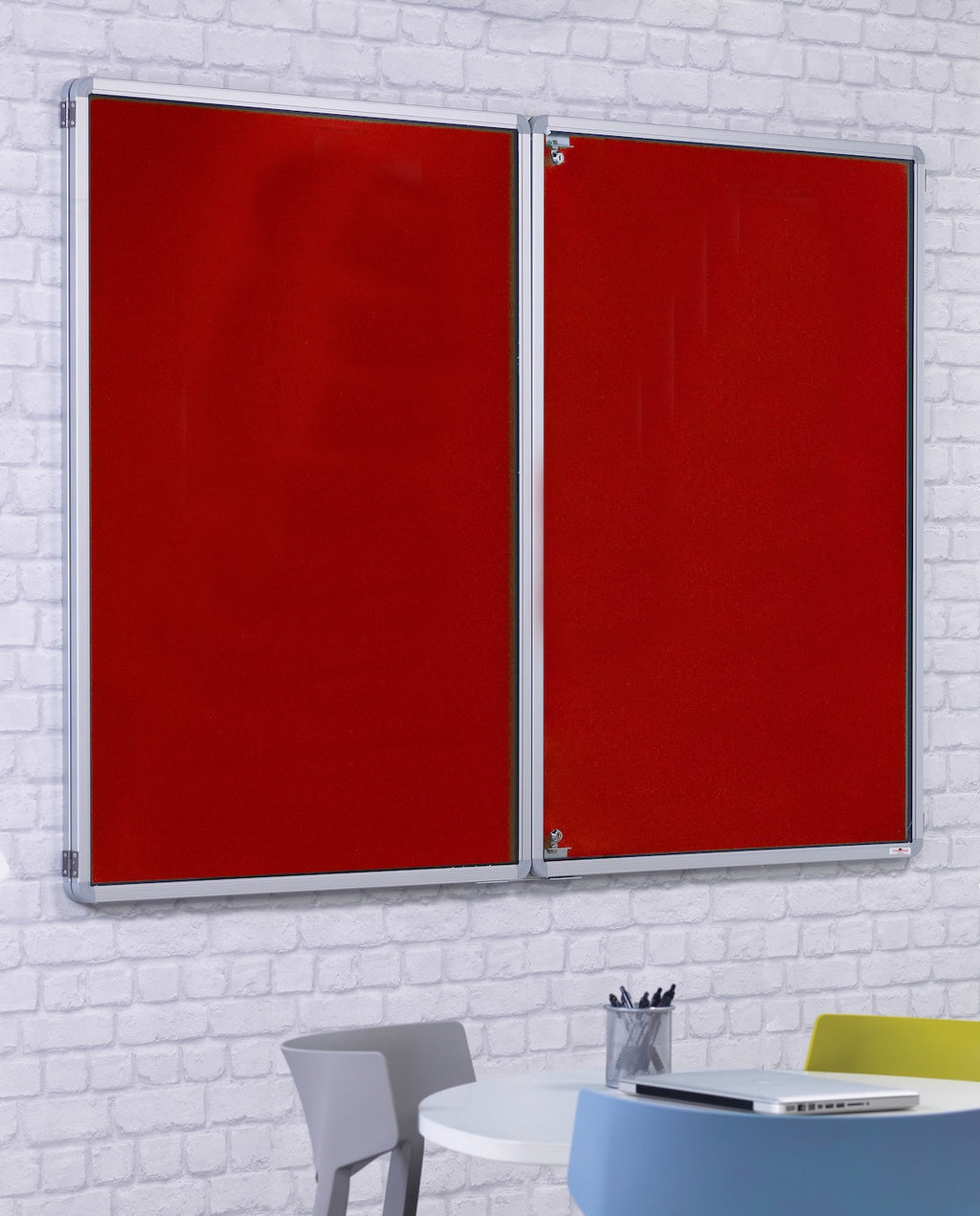 FlameShield Tamperproof Side Hinged Noticeboard