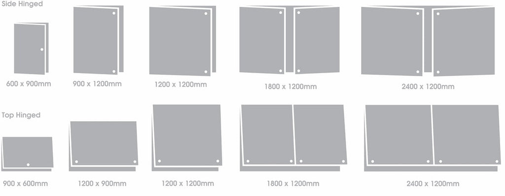 FlameShield Tamperproof Side Hinged Noticeboard