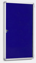 FlameShield Tamperproof Side Hinged Noticeboard in Blue