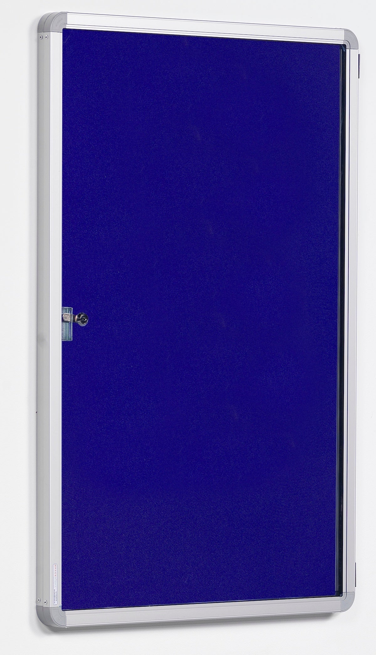 FlameShield Tamperproof Side Hinged Noticeboard in Blue