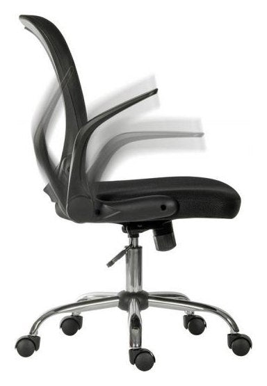 Flip Mesh Executive Chair in black, view 4