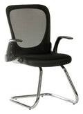 Flip Mesh Visitor Chair in black