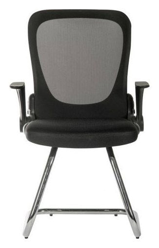 Flip Mesh Visitor Chair in black, view 2