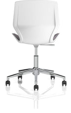 Florence 5 Star Base White Frame Fabric Visitor Chair, , another view 5