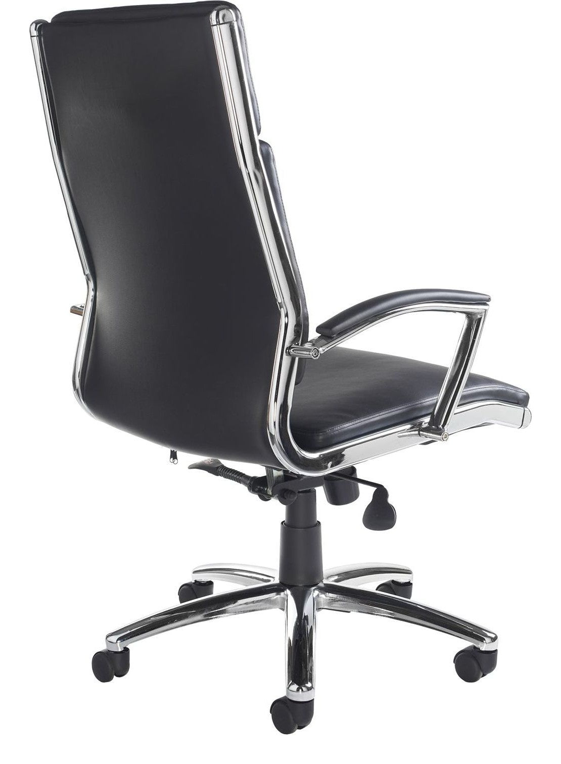 Florence Leather Executive Chair in black from the back