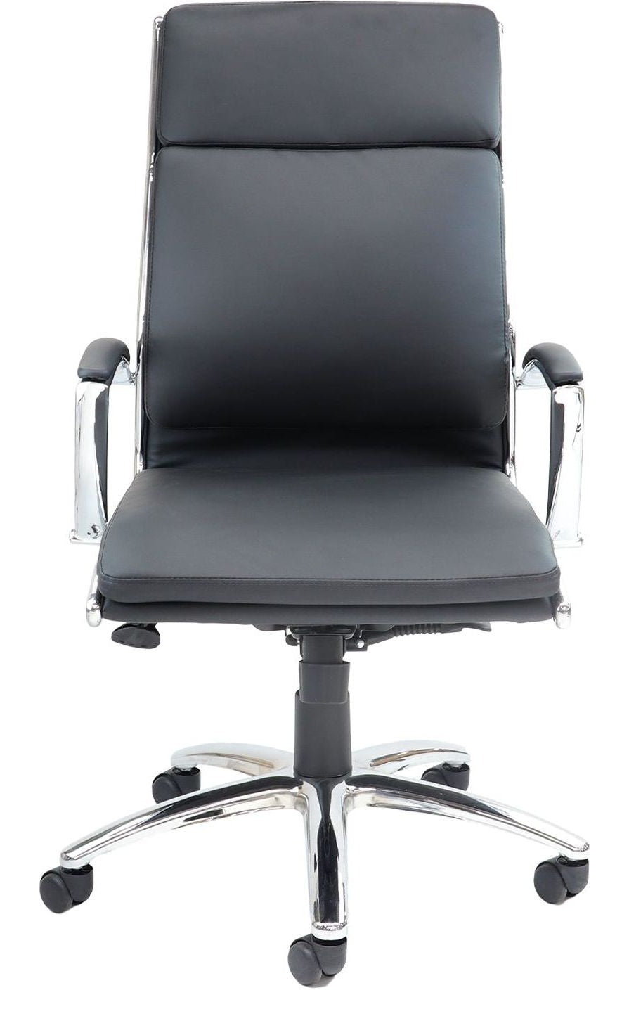 Florence Leather Executive Chair in black from the front