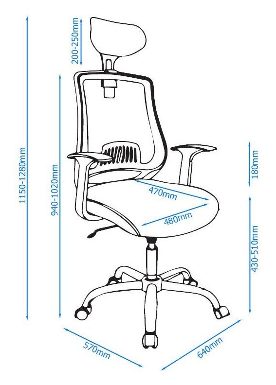 Florida Mesh Back Chair, view 5