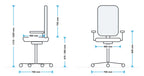 Fonseca 2 Office Chair measurements