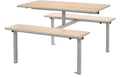 Four Seater Bench Canteen Table