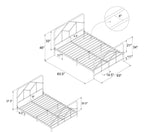 Francis Farmhouse Metal Bed, King, view 5