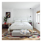 Francis Farmhouse Metal Bed, King, view 6