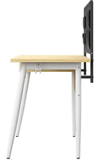 Freemont Office Desk With Fabric Storage, view 4