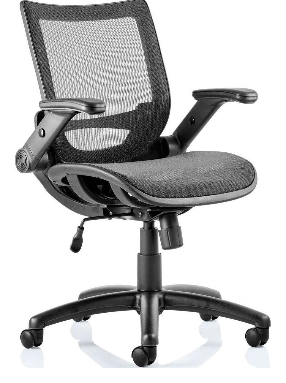 Fuller Medium Mesh Back Task Operator Chair with Folding Arms, 