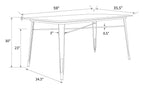 Fusion Rectangular Dining Table, view 5